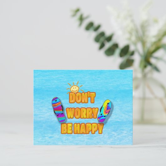 Keine Sorge Postkarte (Stehend Vorderseite)