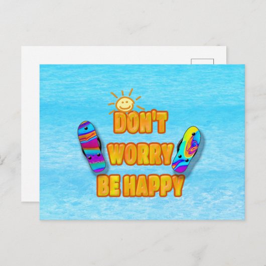 Keine Sorge Postkarte (Vorne/Hinten)