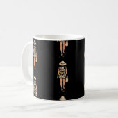 Keine Sorge Sandy Silhouette Tattoo Beach Kaffeetasse (Vorderseite Links)