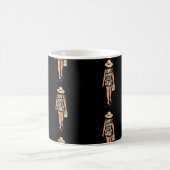 Keine Sorge Sandy Silhouette Tattoo Beach Kaffeetasse (Mittel)
