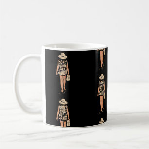 Keine Sorge Sandy Silhouette Tattoo Beach Kaffeetasse