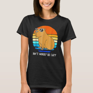 Keine Sorge, sei Capy - Capybara Vintag Retro T-Shirt