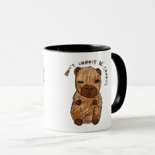 Keine Sorge, sei Capy! Süße handgezeichnete Capyba Tasse