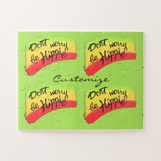 Keine Sorge, seien Sie Hippie Thunder_Cove Puzzle (Horizontal)