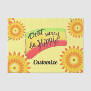 Keine Sorge, seien Sie Hippie Thunder_Cove Seidenpapier