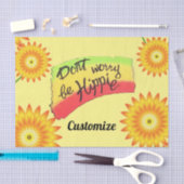 Keine Sorge, seien Sie Hippie Thunder_Cove Seidenpapier (Handwerk)