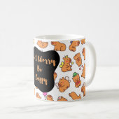 Keine Sorge, seien Sie zufrieden - Fun Capybara-Mu Kaffeetasse (VorderseiteRechts)