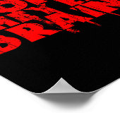Keine Sorge, sie essen Brains Funny Graphic Zombie Poster (Ecke)