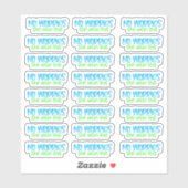 Keine Sorge, sie gewann das - Vinyl-Aufkleber Aufkleber (Blatt)