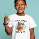 Keine Sorge um Capy Happy Capybara T-Shirt<br><div class="desc">Dieses Design kann durch Auswahl der Option Design bearbeiten personalisiert werden. Sie können auch auf andere Gegenstände übertragen. Kontaktieren Sie mich unter colorflowcreations@gmail.com oder nutzen Sie die Chat-Option oben auf der Seite, wenn Sie dieses Design auf einem anderen Produkt haben möchten oder Hilfe bei diesem Design benötigen. Sehen Sie mehr...</div>