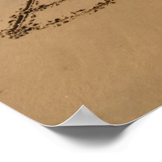 keine Sorge um glückliches Poster (Ecke)