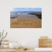 keine Sorge um glückliches Poster (Küche)