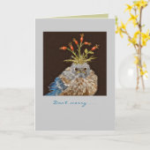 Keine Sorge wegen Bluebird-Karte Karte (Gelbe Blume)