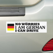 Keine Sorgen, die ich ich deutsch bin, können Autoaufkleber (Auf Auto)