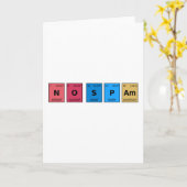 Keine Spam Periodic-Tabelle Karte (Gelbe Blume)