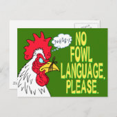 Keine Sprache Postkarte (Vorne/Hinten)