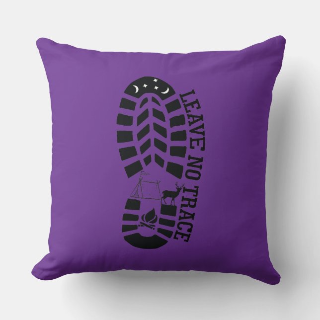 Keine Spur verlassen Kissen (Vorderseite)