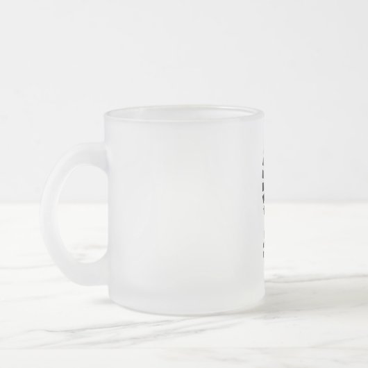 Keine Spur verlassen Mattglastasse (Links)
