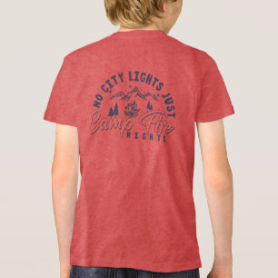 Keine Stadtbeleuchtung, nur Campfeuerabende Tri-Blend Shirt