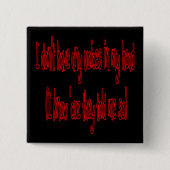 keine Stimmen in meinem lustigen Hauptknopf Button (Vorderseite)