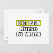 Keine Störung...Krankenversicherung am Arbeitsplat Postkarte (Vorne/Hinten)