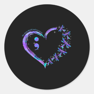 Keine Story sollte zu bald Ende Suizid Awareness D Runder Aufkleber