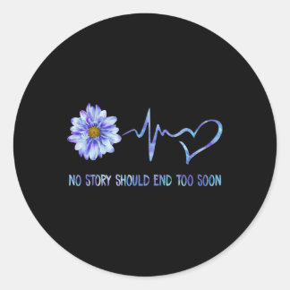 Keine Story sollte zu bald Suizidprävention beende Runder Aufkleber