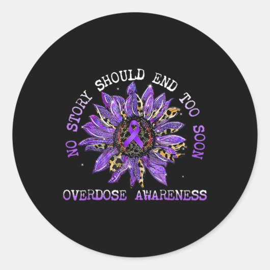 Keine Story sollte zu bald zu viel Bewusstsein für Runder Aufkleber (Vorderseite)
