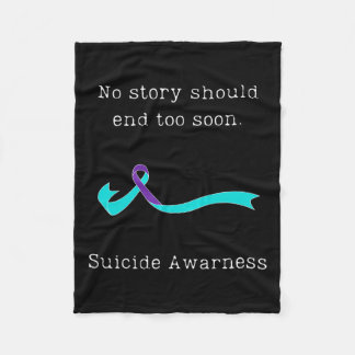 Keine Story sollte zu schnell Selbstmordbewusstsei Fleecedecke