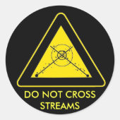 KEINE STREAMS ÜBERTRAGEN RUNDER AUFKLEBER (Vorderseite)