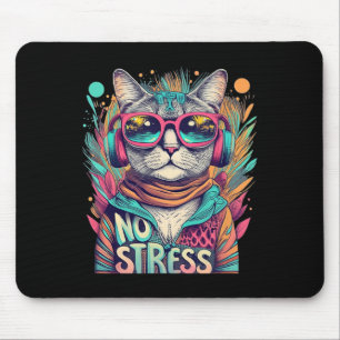 Keine Stress Cool Katzenrücklauf Vintage Salben Ka Mousepad