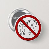 Keine Strichmännchen-Kinder Button (Vorne & Hinten)