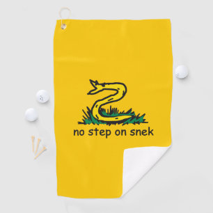 Keine Stufe auf Snek-Meme Gadsden-Parodie SnekRigh Golfhandtuch