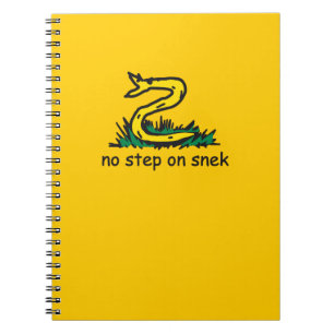 Keine Stufe auf Snek-Meme Gadsden-Parodie SnekRigh Notizblock