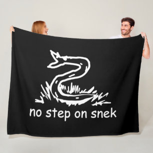Keine Stufe auf Snek-Memes Gadsden-Parodie SnekRig Fleecedecke