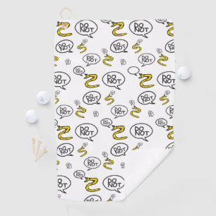 Keine Stufe auf Snek-Memes Gadsden-Parodie SnekRig Golfhandtuch
