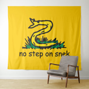 Keine Stufe auf Snek-Memes Gadsden-Parodie SnekRig Wandteppich