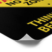 Keine Stupienzone Poster (Ecke)