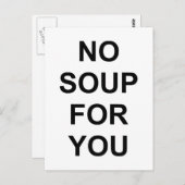 Keine Suppe für dich Postkarte (Vorne/Hinten)
