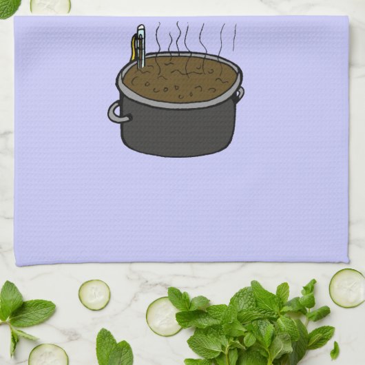 Keine Suppe für Sie Geschirrtuch (Gefaltet)