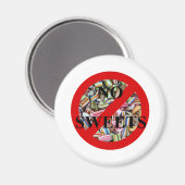 Keine Süßigkeiten Magnet (Vorderseite/Rückseite)