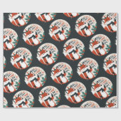 Keine Süßigkeiten mehr für euch Weihnachtsfox Geschenkpapier (Flach)