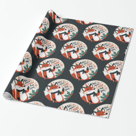 Keine Süßigkeiten mehr für euch Weihnachtsfox Geschenkpapier
