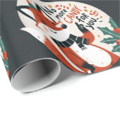 Keine Süßigkeiten mehr für euch Weihnachtsfox Geschenkpapier (Rolleneckpunkt)