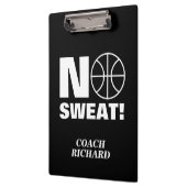Keine Sweat-Sport-Zwischenablage für Basketballtra Klemmbrett (Links)