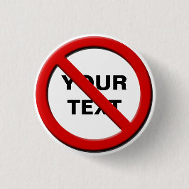 Keine Symbolwarnung Kleine benutzerdefinierte Scha Button