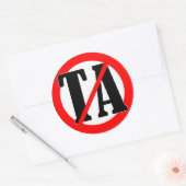 Keine TA Runder Aufkleber (Umschlag)