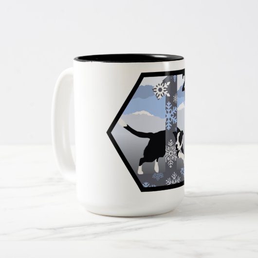 Keine Tage Januar Abzeichen Zweifarbige Tasse (Vorderseite Links)