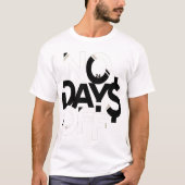 Keine Tage Kleidung: Schwarz-Weiß-T - Shirt (Vorderseite)