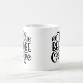 Keine Talkie vor Kaffee Kaffeetasse (Mittel)